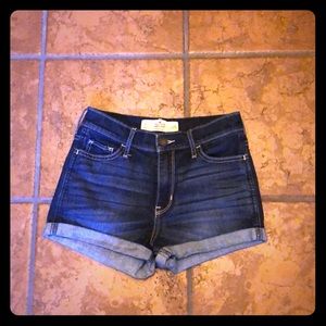 High Rise Hollister Jean Shorts